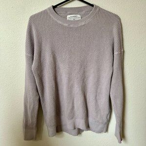 REI women's S lavender waffle shift long sleeve